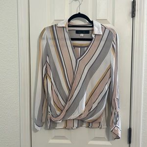 XS, Multi color blouse, a couple snags but can be easily cut